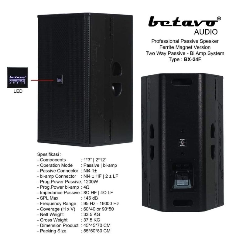pasive 2way betavo bx24f