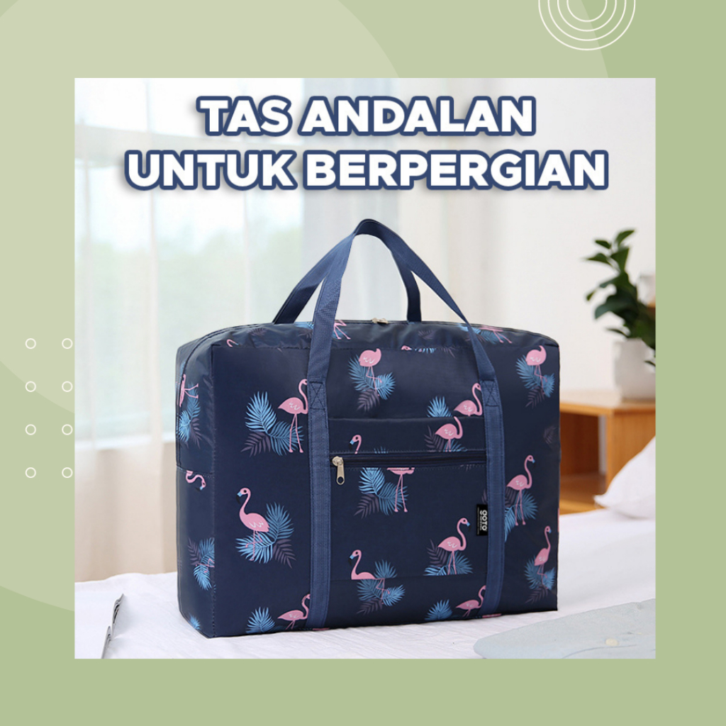 Goto Nesvel Tas Traveling Lipat Motif Besar Jumbo Travel Organizer Bag