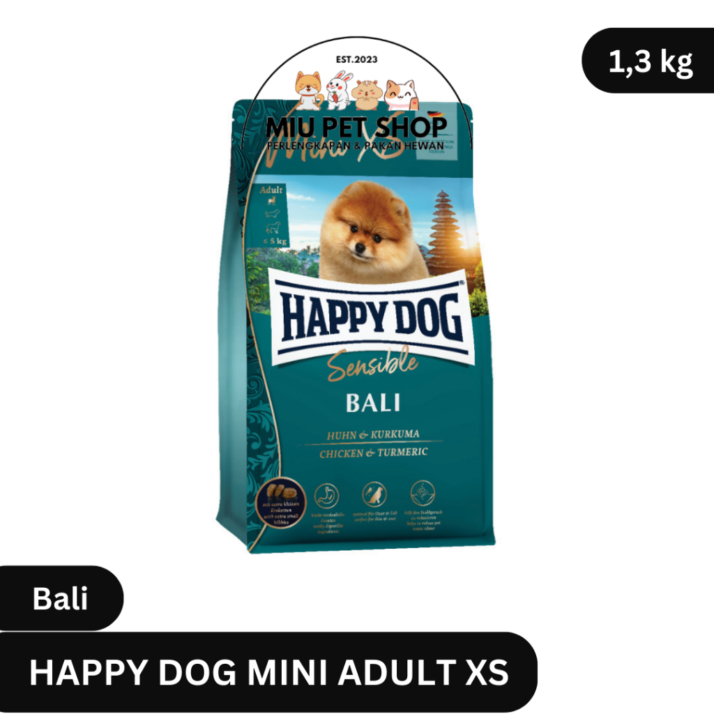 Happy Dog Mini Adult XS Bali 1,3kg Chicken Tumeric