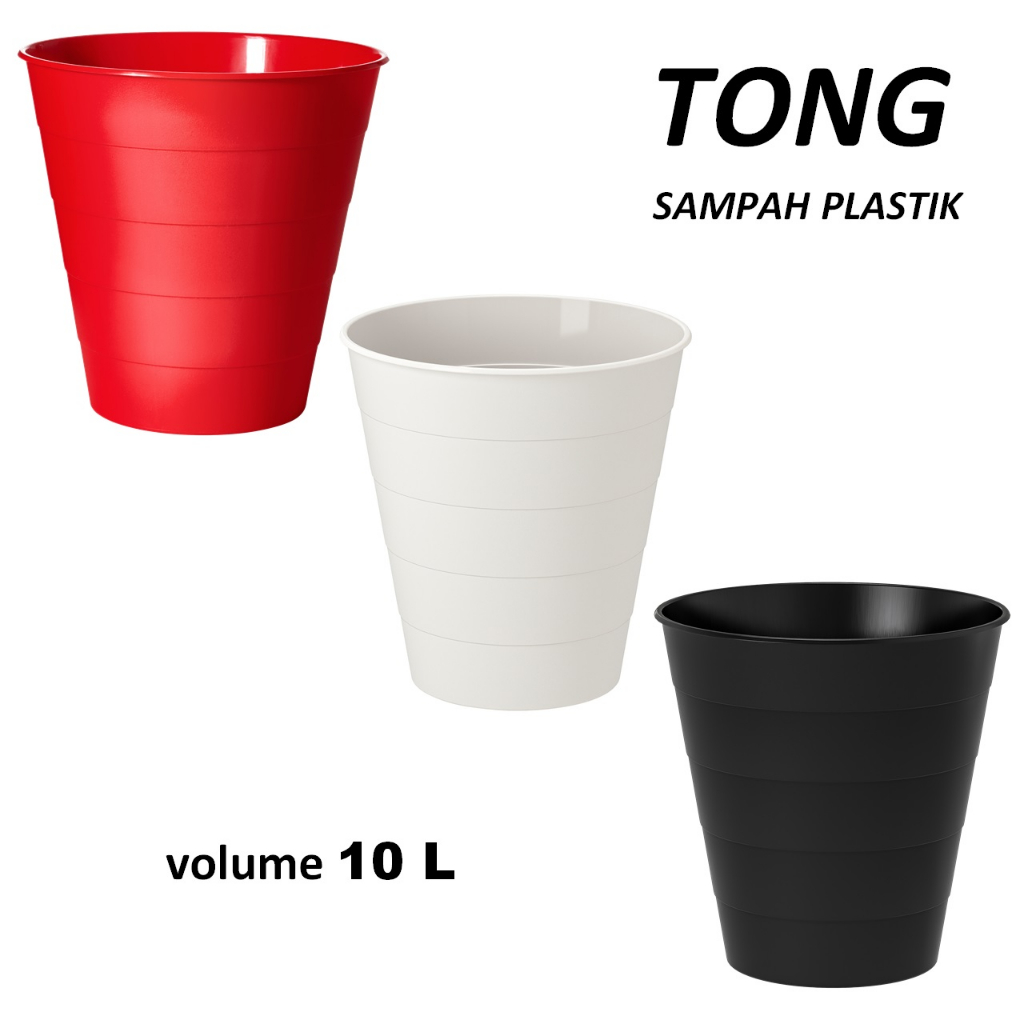 Tempat Tong Sampah 3 Pilihan Warna Minimalis Bahan Plastik