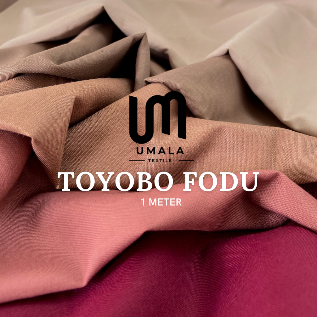 Kain Bahan Katun Adem 1 Meter - Toyobo Fodu