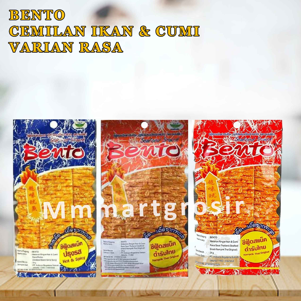 

Snack Bento / Cemilan Ikan & Cumi / Makanan Thailand / Varian Rasa / 20gr