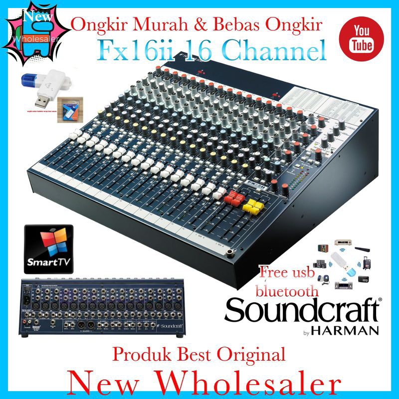 audio mixer Mixing souncraft FX16ii Lexicon effect Original 16channel