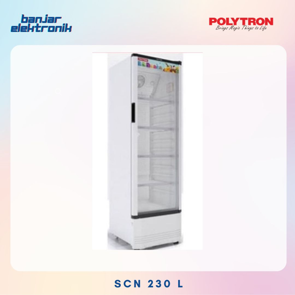 SHOWCASE POLYTRON 230L LEMARI PENDINGIN MINUMAN SCN230