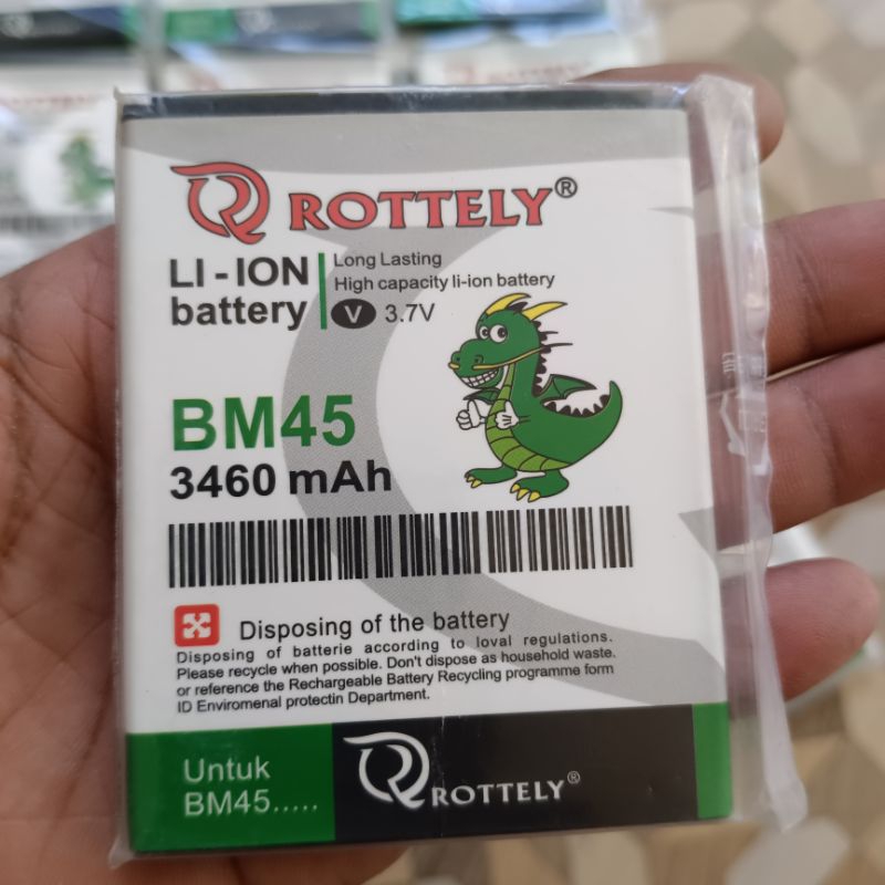 [ BM45 ] Baterai Batre HP Xiaomi Redmi Note 2 - Note 2 Prime BM45 BM-45 BM 45 3460Mah Batrei Batu