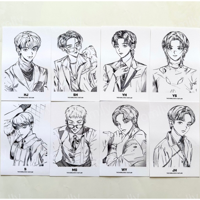 [READY] ATEEZ THE WORLD EP.2 : OUTLAW PARTNER CARD Photocard PC A Z Diary Seonghwa San Yeosang Wooyo