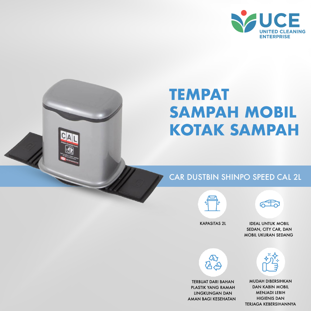 SHINPO Tempat Sampah Mobil Kotak Sampah Car Dustbin Speed CAL 2L