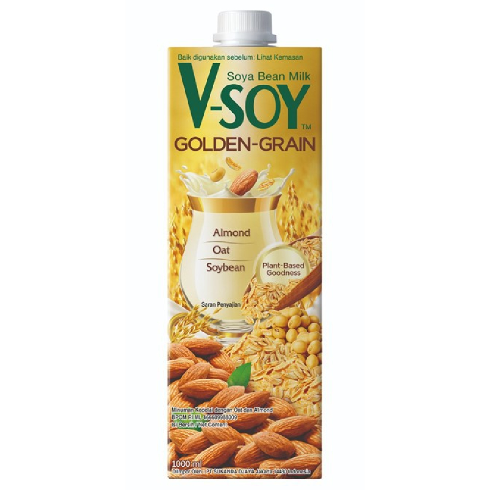 

V-Soy Susu Kedelai Golden Grain 1 Liter