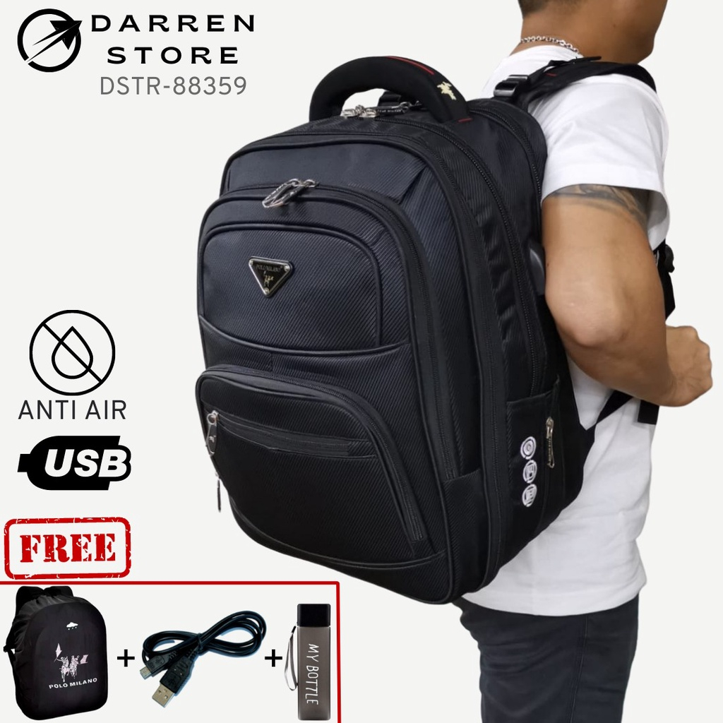 Polo Power Tas Pria Ransel Laptop Backpack Expanding Import Tas Punggung Pria Ransel Polo