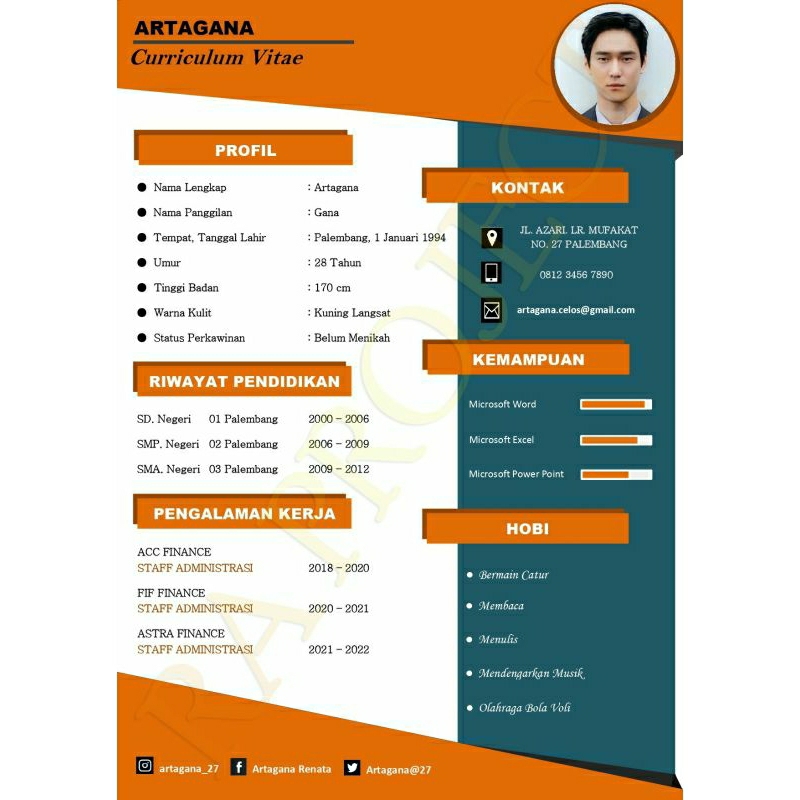 

CV Kerja, Curriculum Vitae, Daftar Riwayat Hidup, CV Keren, CV Trendy, CV Unik