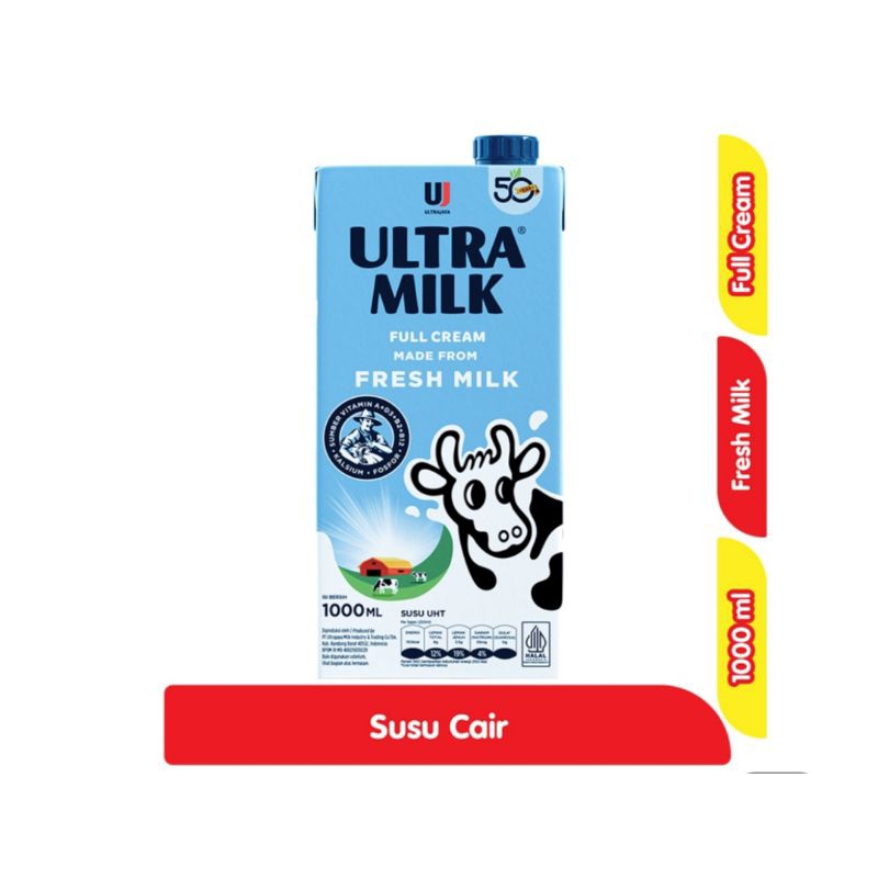 

ULTRA MILK susu UHT full cream 1Liter