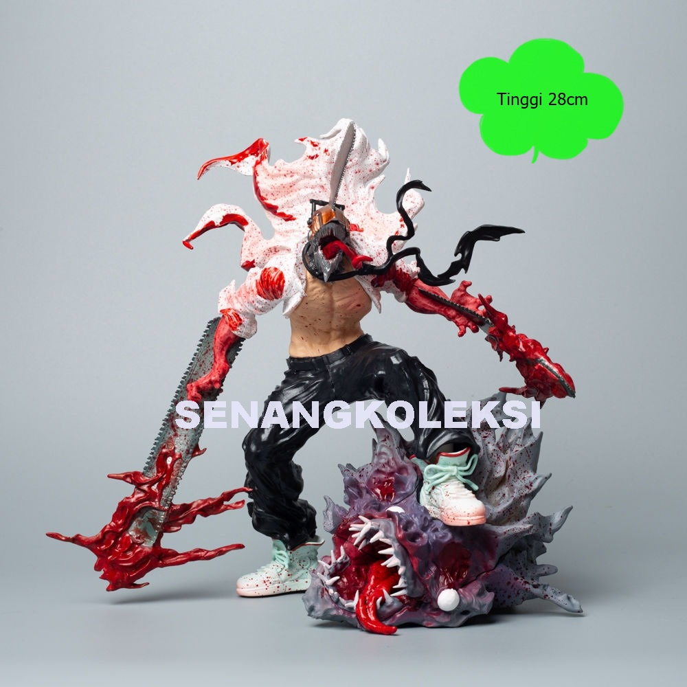 Figure Denji Chainsaw Man Statue Makima Power Pochita