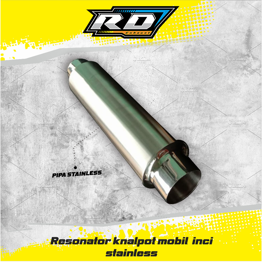 Resonator Knalpot Mobil 2,5 Inci Stainless