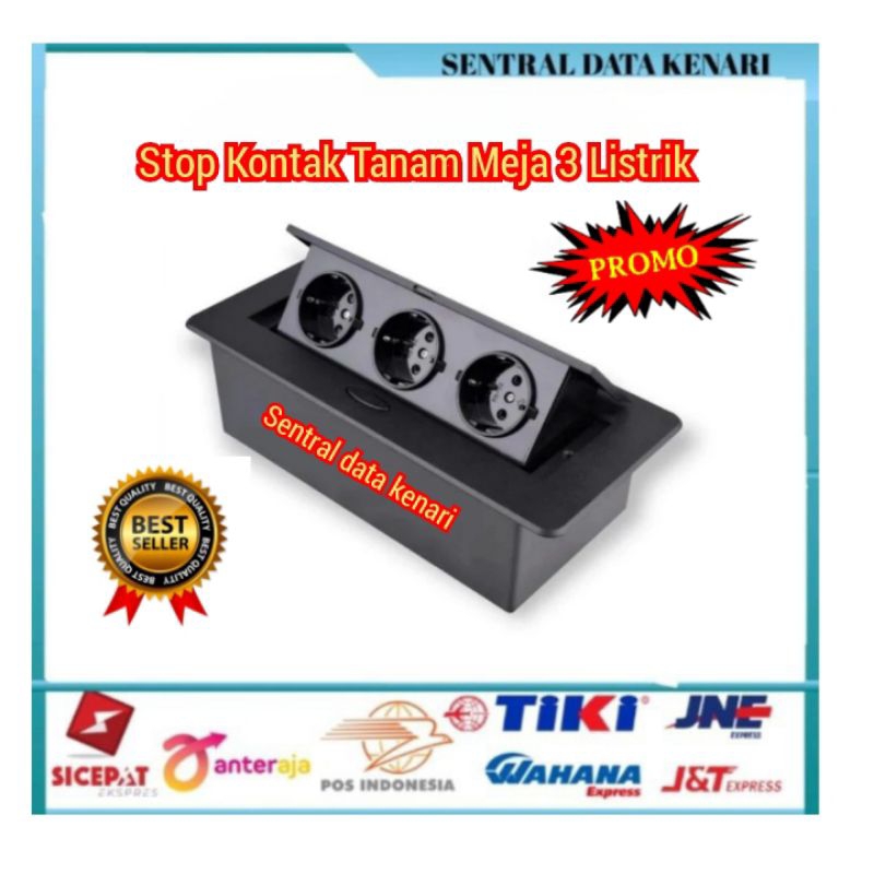 Stop Kontak Tanam Meja 3Lubang Desktop