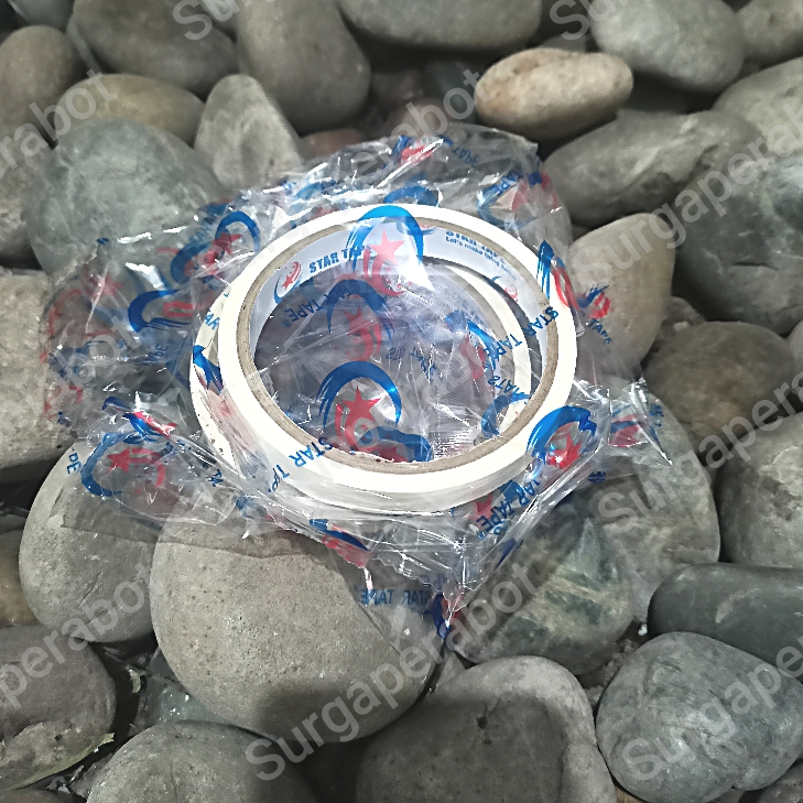 

Lakban Kertas 12mm x 12Y Startape Masking Tape Kecil utk Cat motor