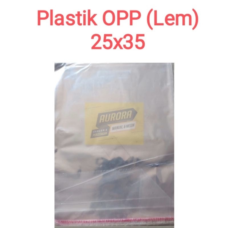 Plastik OPP Seal Lem 25x35