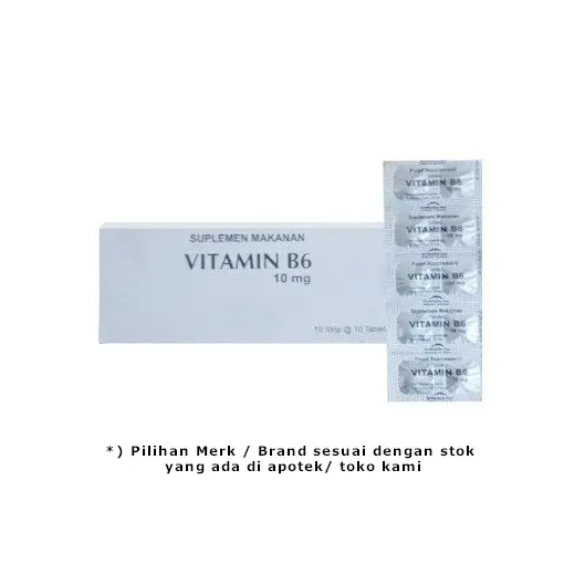 Vitamin B6 10 mg 10 Tablet / Defisiensi vitamin B6