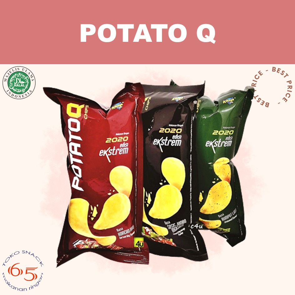 

Potato Q 22 gr. kripik kentang. PAK