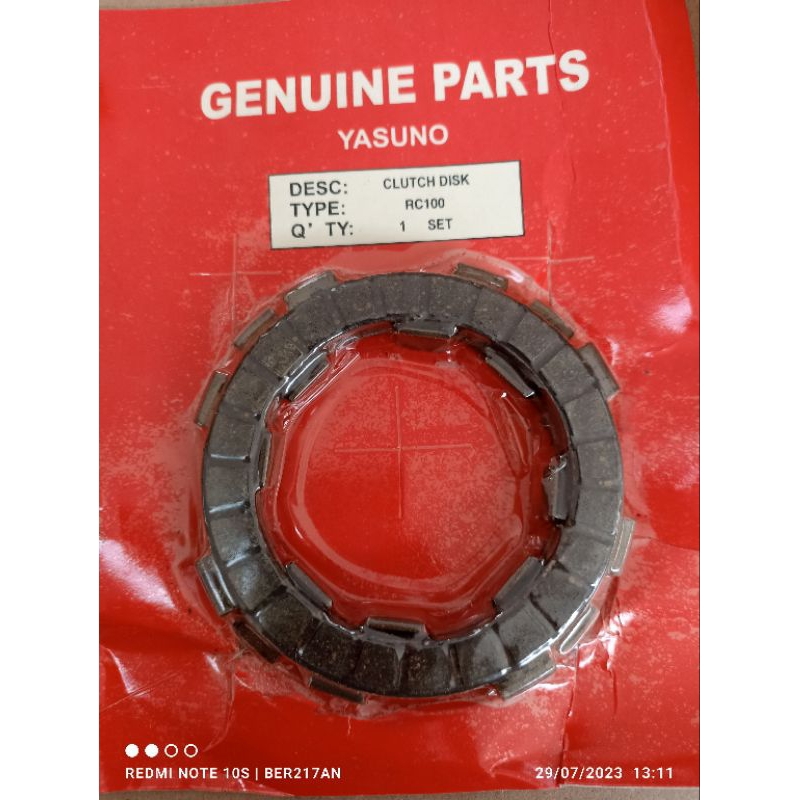 PLAT KOPLING RC 100 KAMPAS KOPLING SUZUKI RC 100