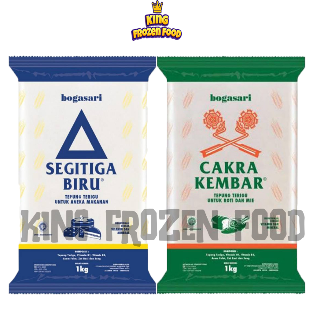 

Bogasari Segitiga Biru/Cakra Kembar 1Kg
