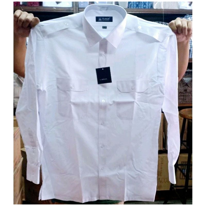 Kemeja Alisan Pangkat Pilot Lengan Panjang (100% ORI)