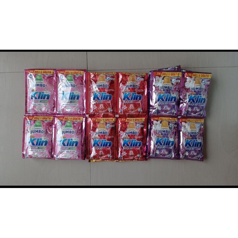 Soklin Cair sachet 1000 isi 2 rcg (14 sachet)