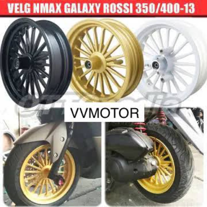 VELG RACING NMAX NEW AEROX  PCX 150 LOKAL VROSSI VENOM GALAXY 2 PALANG 18 1SET PNP