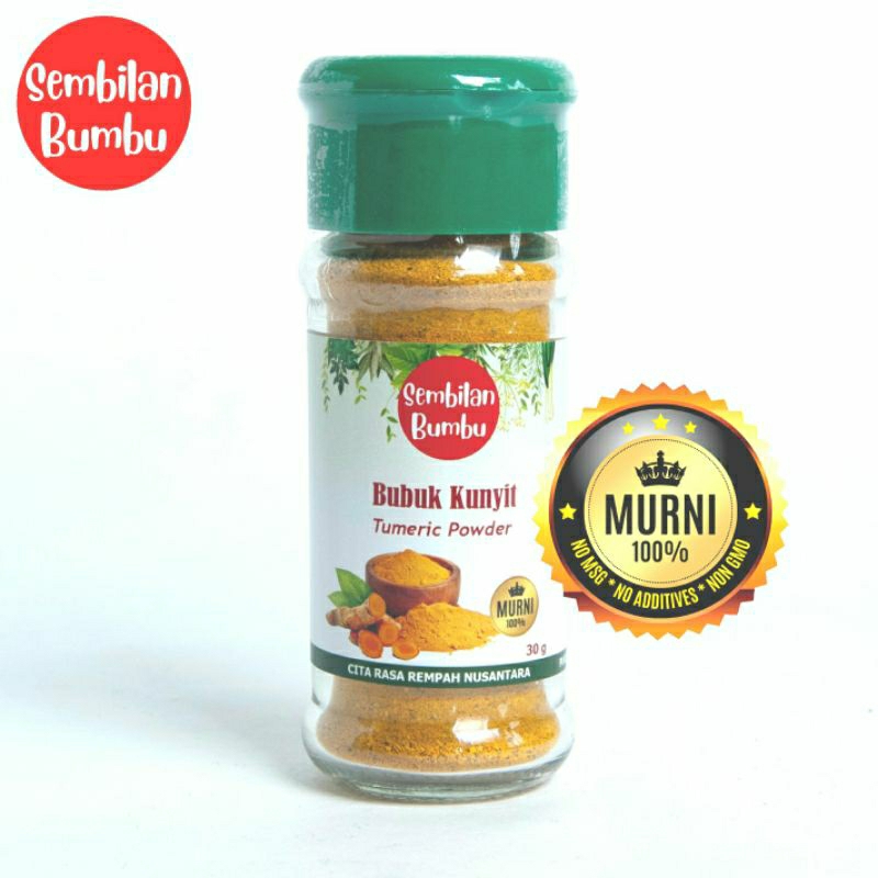 

Kunyit Bubuk / Tumeric Powder Jar Sembilan Bumbu