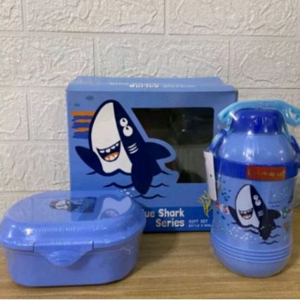 Technoplast lunch box botol minum BABY SHARK / Tempat makan + botol minum BABY SHARK / Kotak makan s