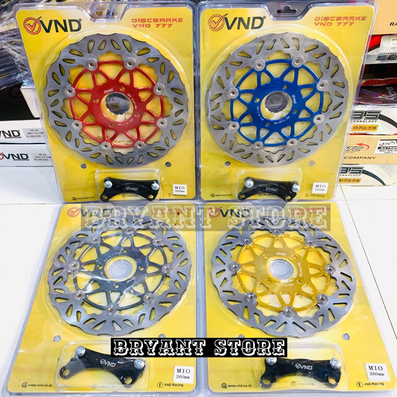 PIRINGAN DEPAN CAKRAM VND 777 260MM MIO SPORTY MIO OLD SOUL OUT XRIDE 115 CNC FLOATING BRAKE DISK DISC DISCBRAKE