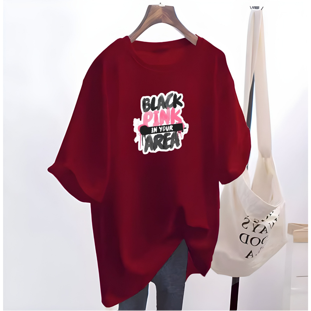 Kaos Oversize BLACKPINK/ Kaos Distro Wanita/ Kaos Oblong BLACKPINK/ Baju Kaos Distro / Kaos / Wanita