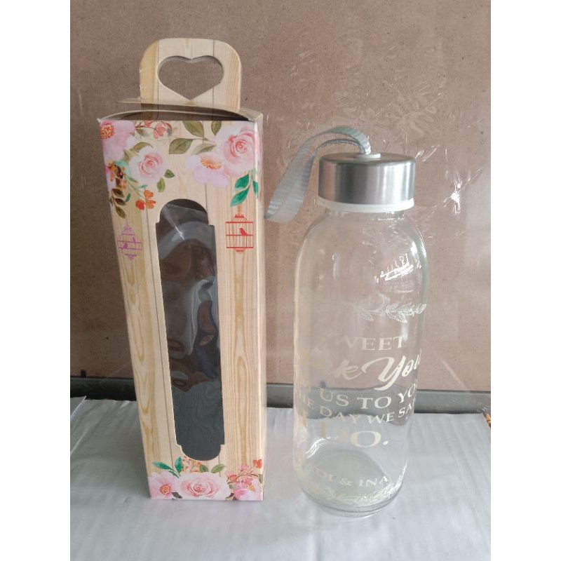 souvenir botol bening+box/souvenir botol 420/souvenir Tumbler bening/souvenir promosi/souvenir kanto