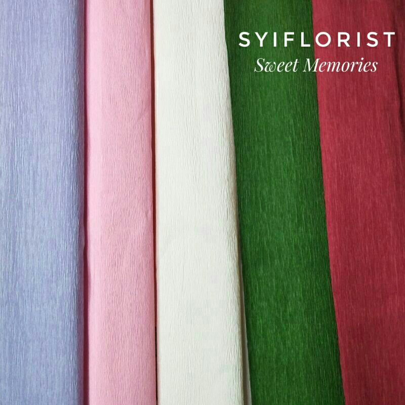 

KERTAS CREPE PREMIUM UKURAN 30 X 30 CM MURAH | CREPE PAPER