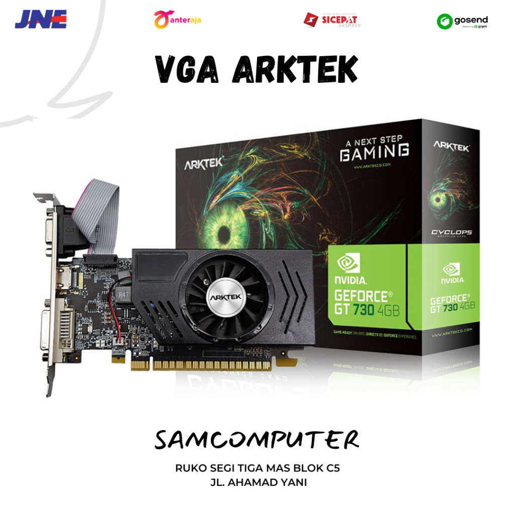 VGA Arktek Nvidia Geforce Gt730 4Gb Ddr3 128Bit Lp HDMI/DVI/VGA