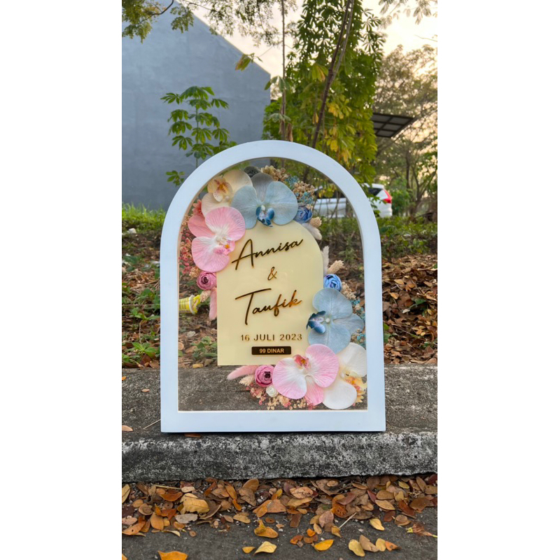 mahar frame kayu kubah mahar nikah