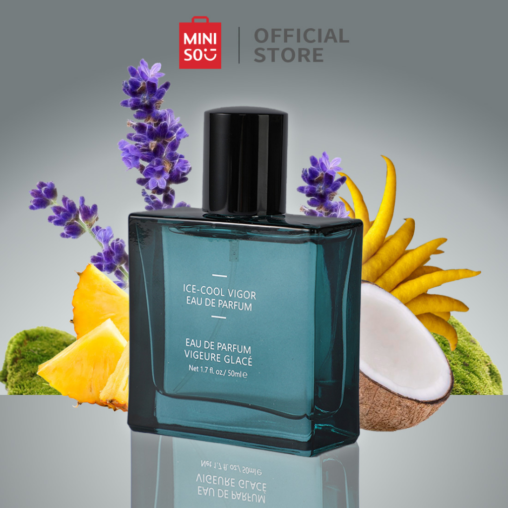MINISO Men's Perfume Ice-Cool Vigor Parfum Pria EDP Minyak Wangi Tahan Lama Parfum Cowok Woody Perfu