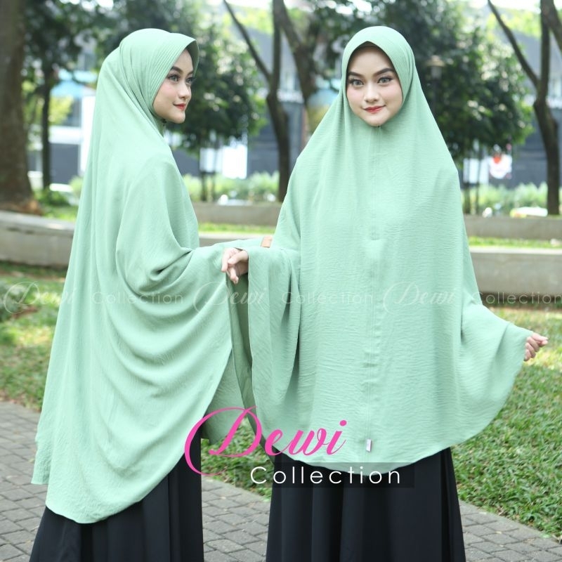 KHIMAR JILBAB JUMBO CRINKLE/HIJAB JUMBO BERGO CRINKLE PET