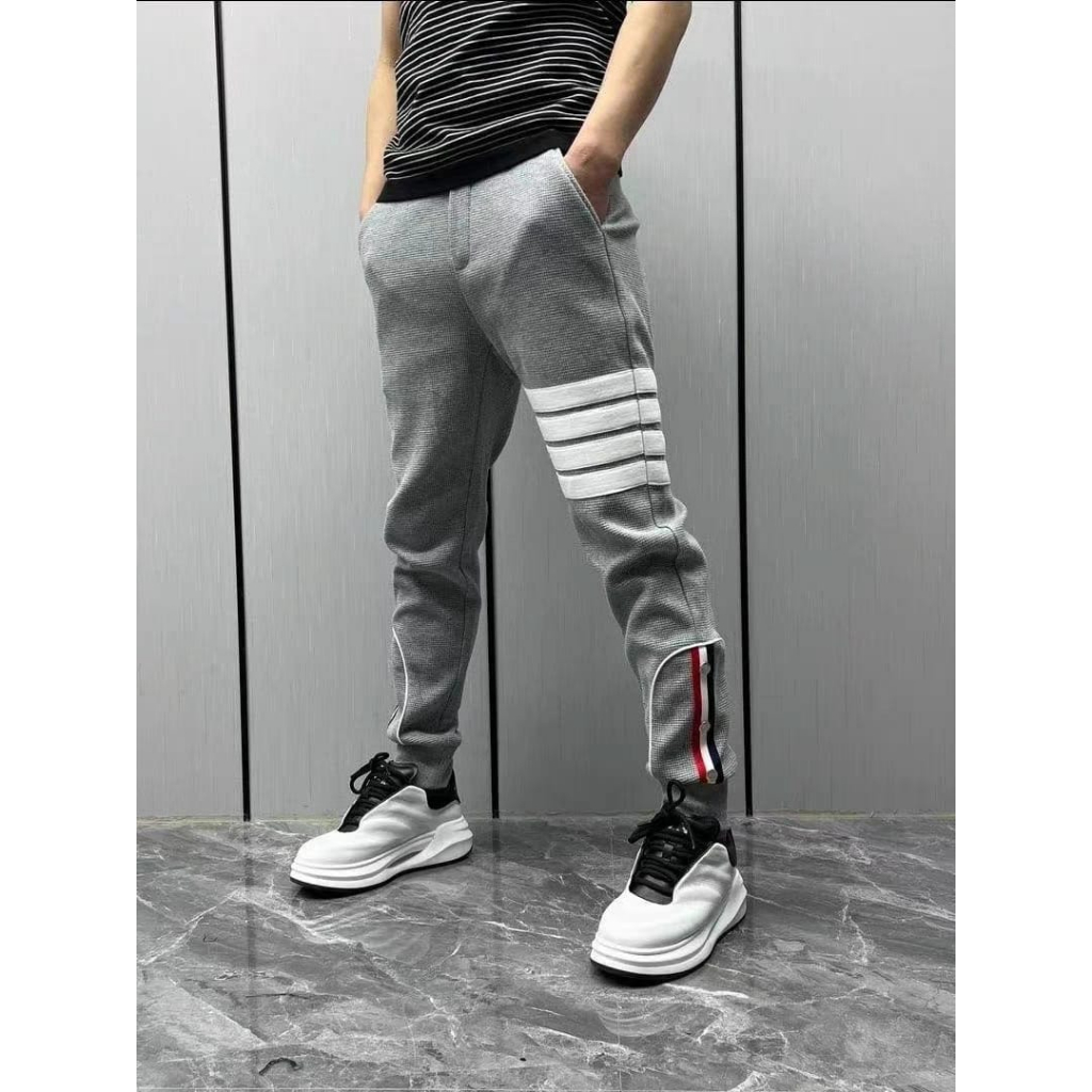 

2Xbtygneal Sakha Snack ) Celana Jogger Panjang Toonz Pria Lines Bahan Fleece Tebal Model Training