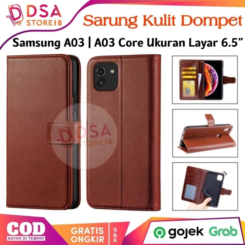 Case Samsung A03 / Casing Samsung A03 Core / Leather Case Flip Cover Wallet Dompet Hp Casing Kulit
