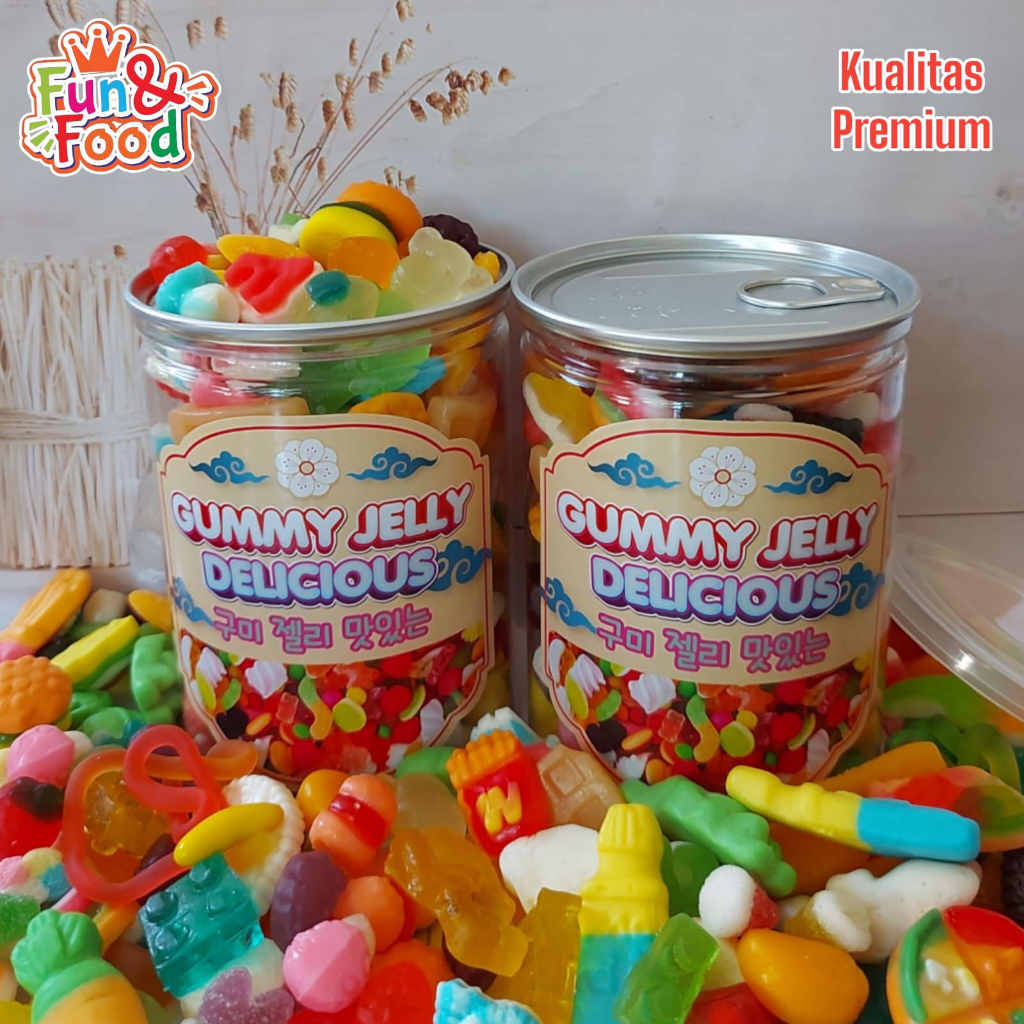 

CAN BESAR Gummy Jelly Fancy Viral Korean Jelly Aneka Rasa Mix Kualitas Premium