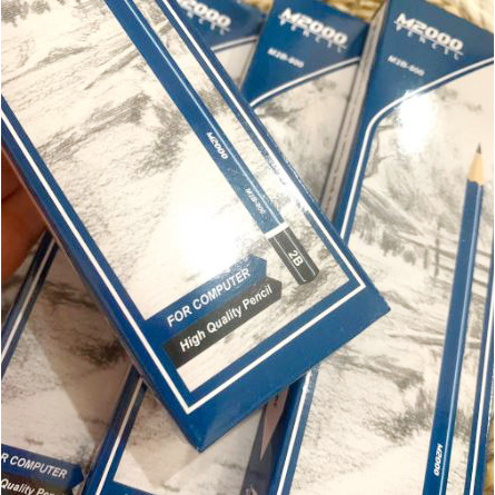

PENSIL KAYU 2B KARAKTER / PENSIL 2B M2000 FOR KOMPUTER HIGH QUALITY / PENCIL 2B UJIAN / COD READY MAKASSAR