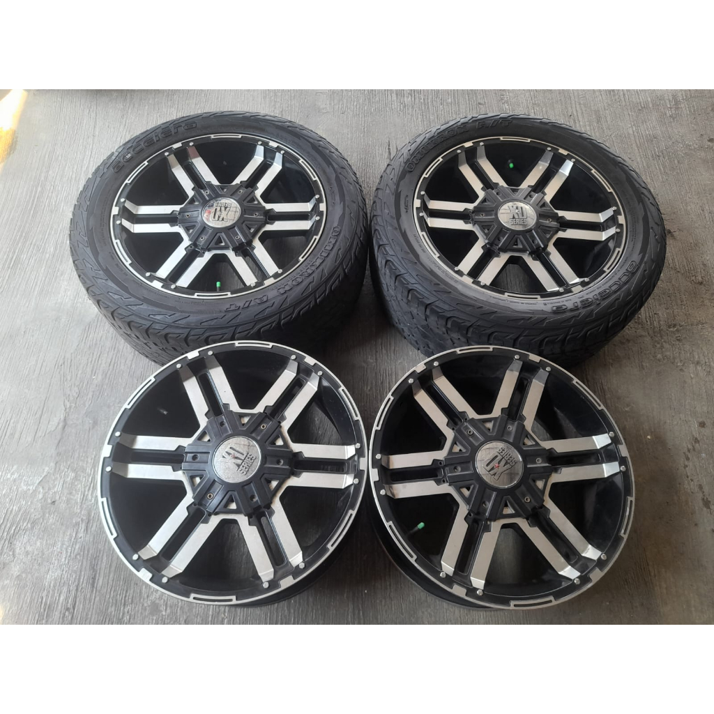 VELG SECOND RACING XD RING 20 HOLE 6X139 + BAN 2 PCS U/ FORD FORTUNER PAJERO