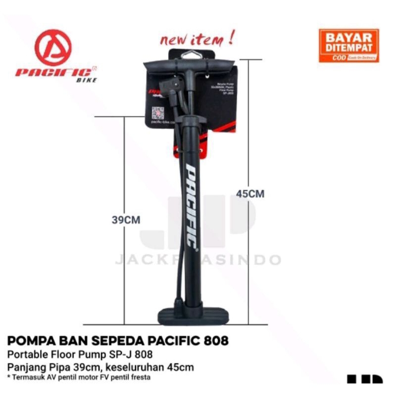 Pompa Sepeda Pacific SP J808 Original
