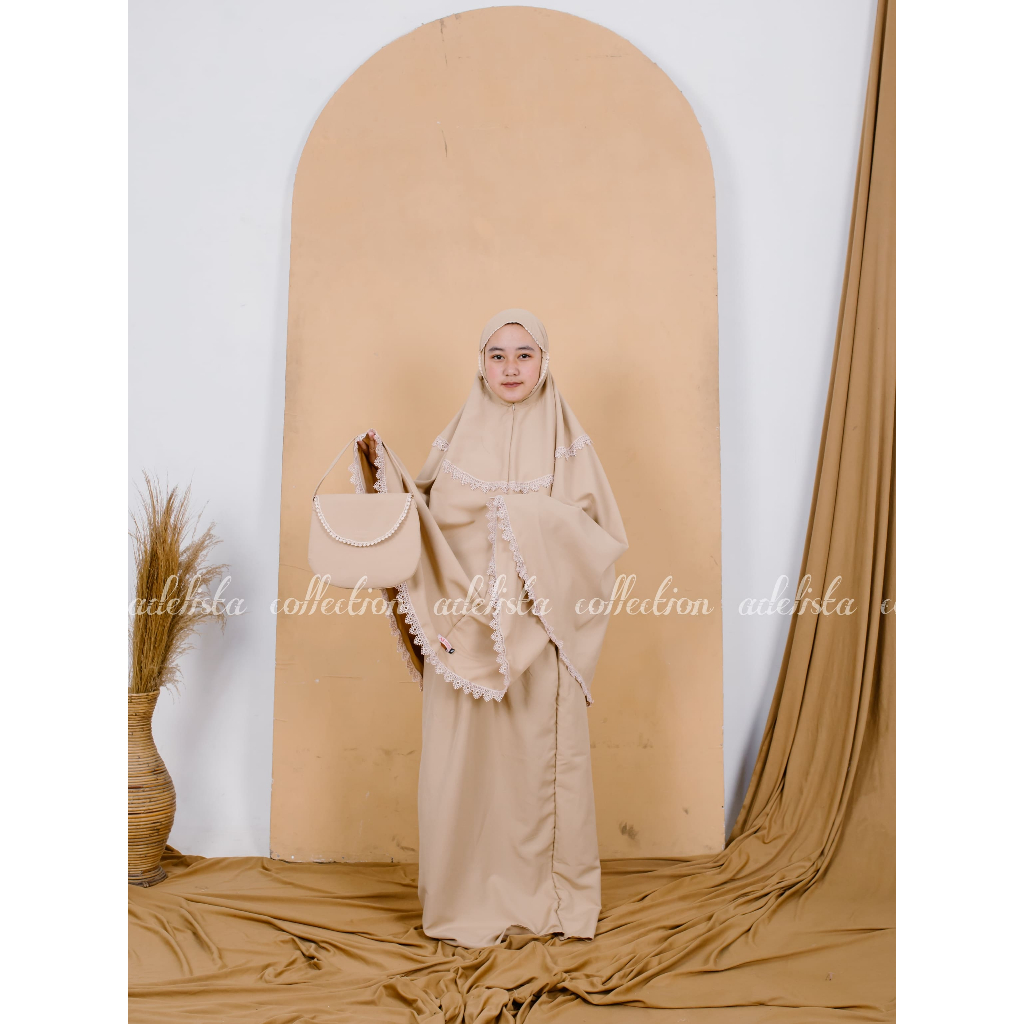 Mukena Anak Permpuan Mukena Anak 2in1 Mukena Anak Tanggung 4-13 tahun