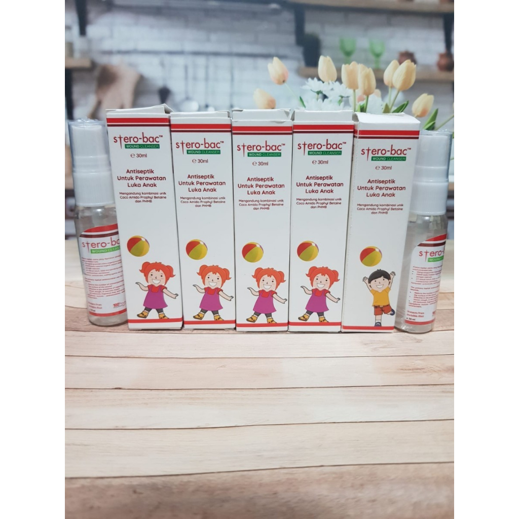 MH - Antiseptik pembersih luka untuk Anak - Sterobac Wound Cleanser 30ml
