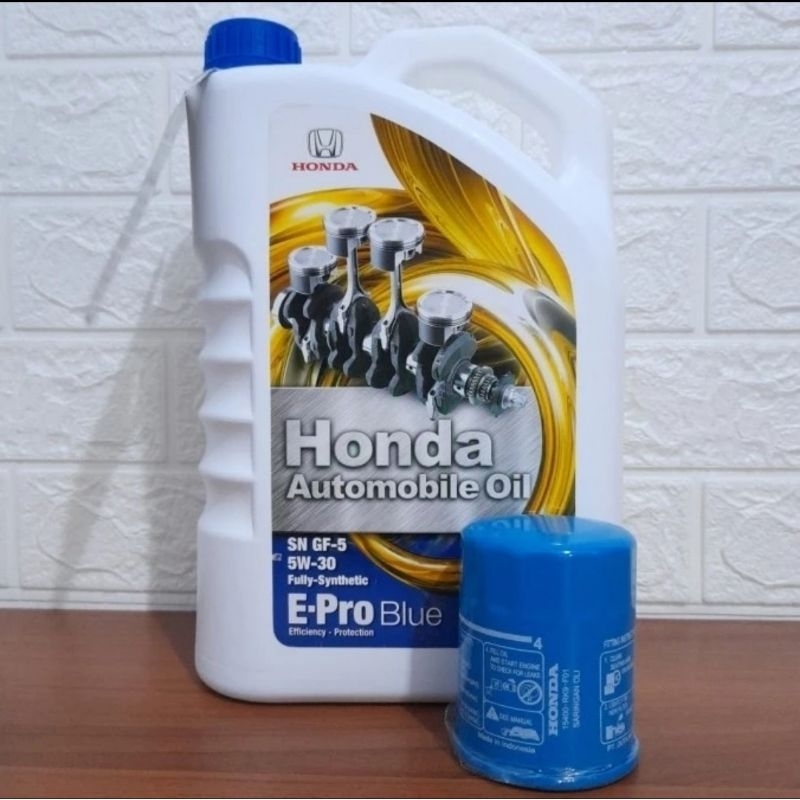 Promo paket oli honda epro blue 5w-30&filter oli brio mobilio jazz city freed brv crv hrv civic odys