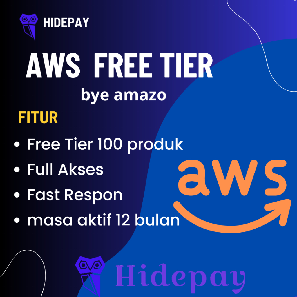 Akun Amazon Web Services (AWS) FreeTier  BERGERANSI 1 Tahun