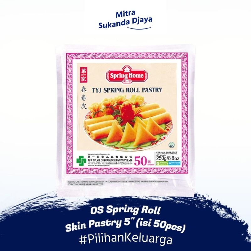 

Spring Home TYJ Spring Roll Pastry 5 inch - 250gr (50pcs)