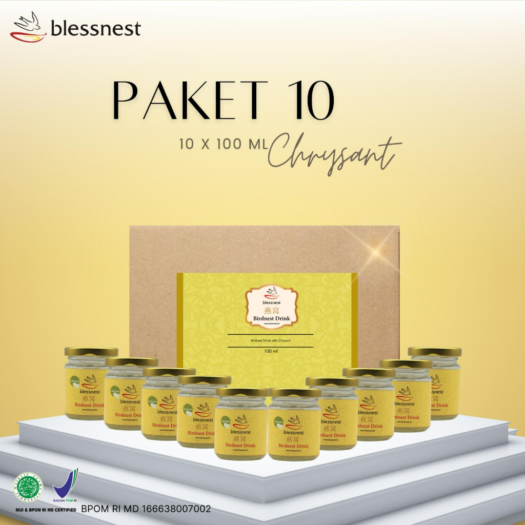 

Minuman sarang burung walet - Blessnest drink package 10 x 100ml