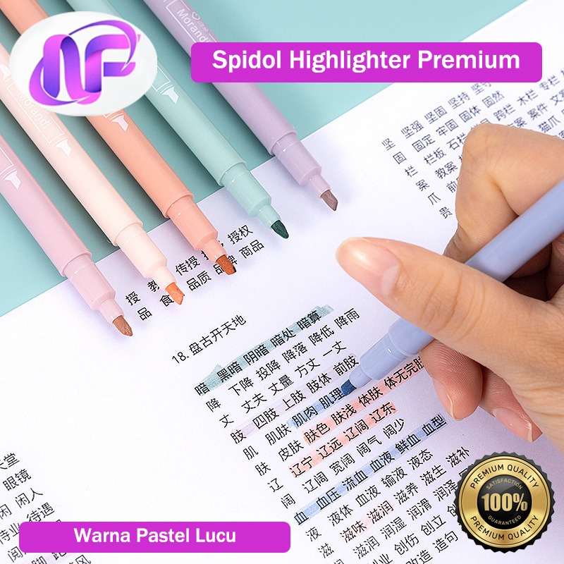 

Highlighter Pastel Set Spidol Stabilo 2 Sisi Tip Roud Dan Flat Lucu Menandai Dan Mewarnai Tulisan Anti Luntur